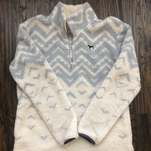 Pink VS Sherpa Quarter Zip